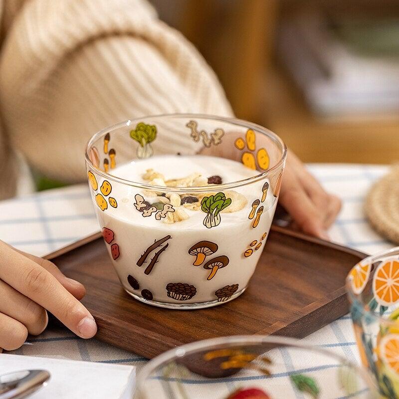 400ml Microwavable Patterned Glass Bowl - Ohøj Design