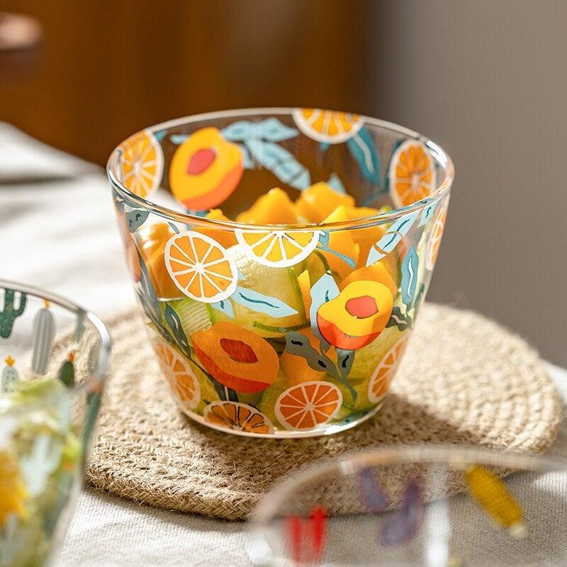 400ml Microwavable Patterned Glass Bowl - Ohøj Design