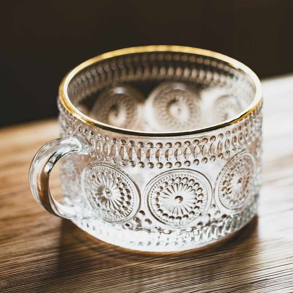 450ml Nordic Golden Glass Cup - Ohøj Design