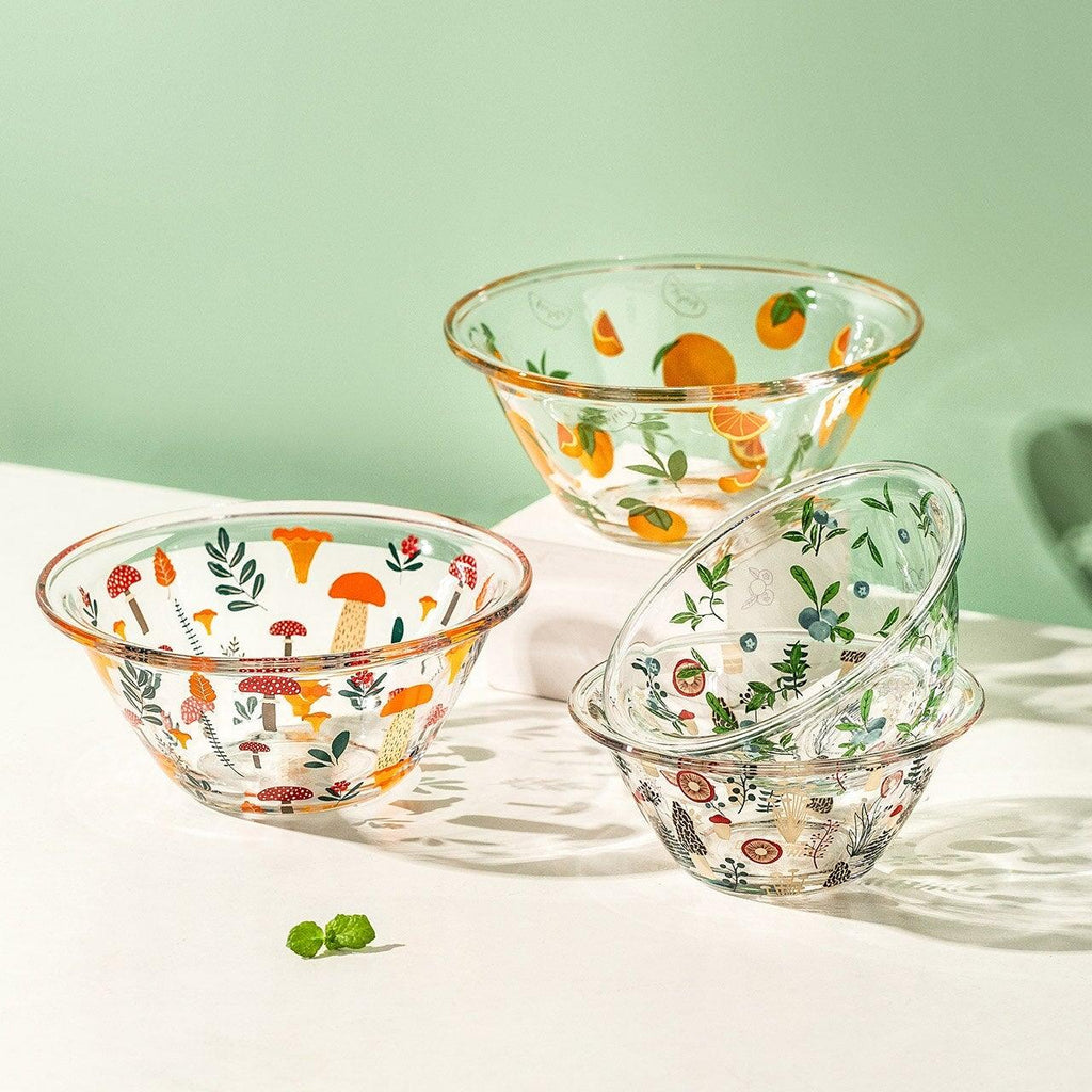 600ml Spring Wonderlust Glass Bowls - Ohøj Design