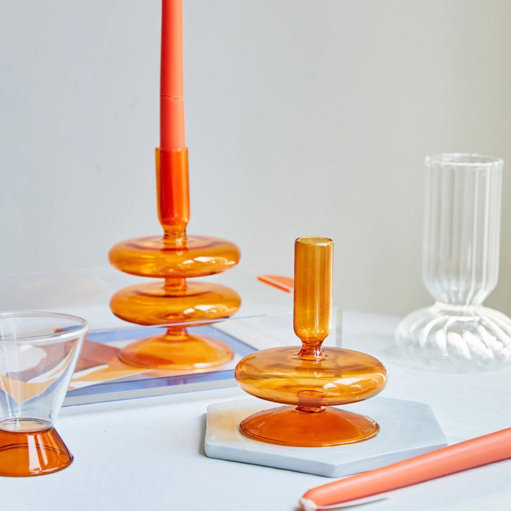 Colored Glass Candleholder - Ohøj Design