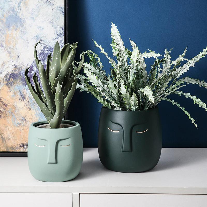 Creative Face Ceramic Vase - Ohøj Design