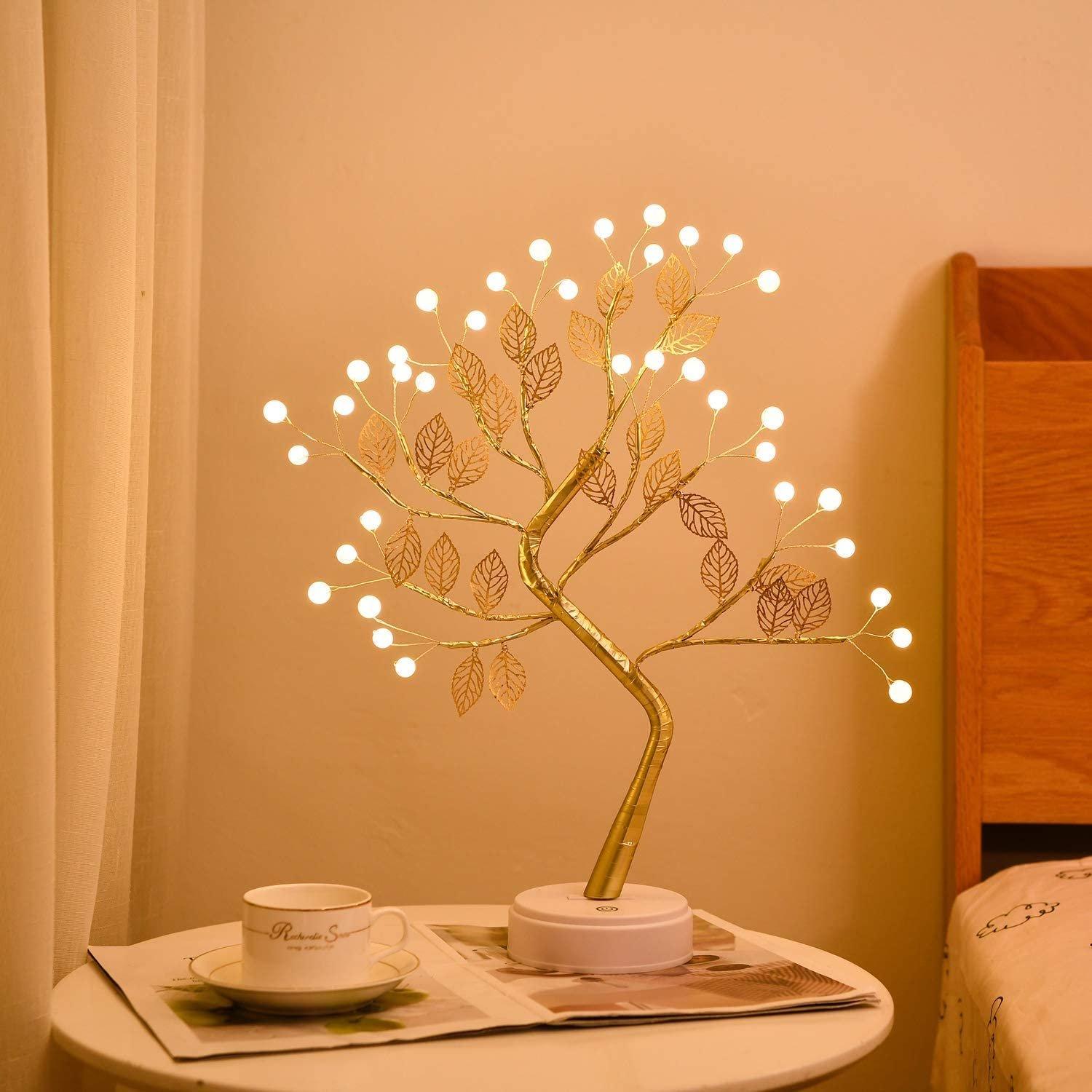 bonsai tree led lamp Fairy Bonsai Tree Light with LED Lights – Ohøj Design