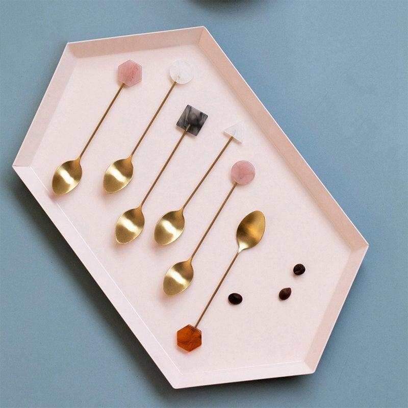 Geometric Golden Hour Small Spoons Geometric Design - Ohøj Design