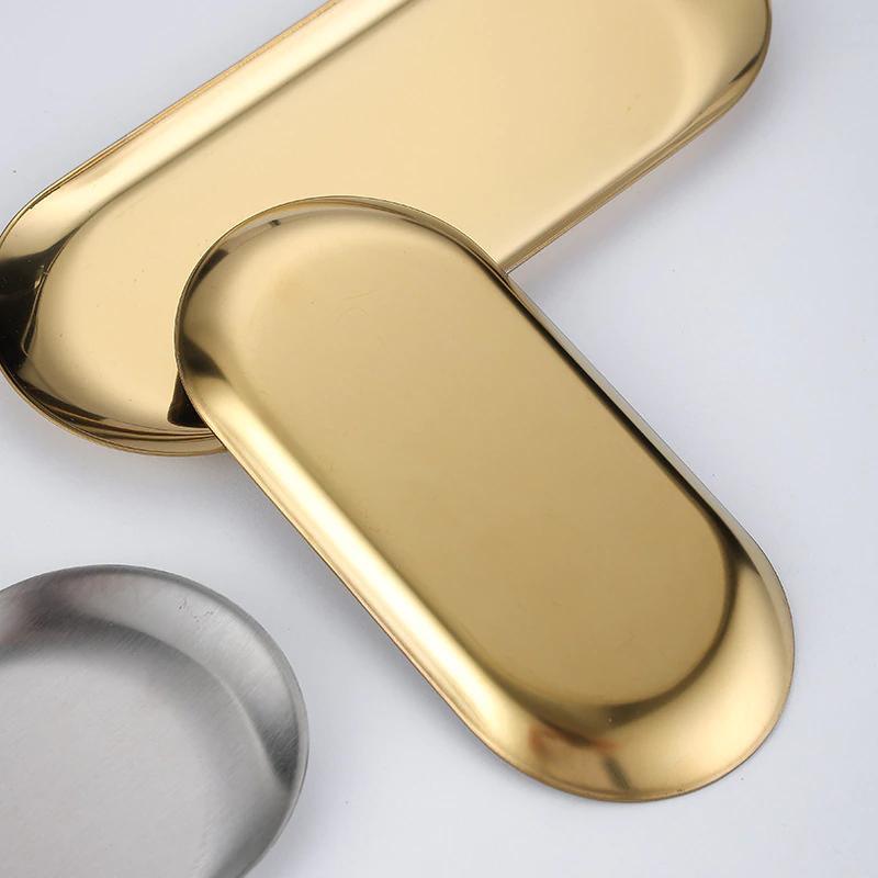 Gold-toned Stainless Steel Dining Plate - Ohøj Design