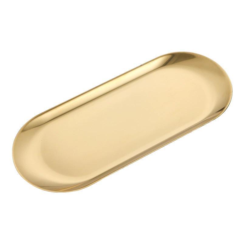 Gold-toned Stainless Steel Dining Plate - Ohøj Design