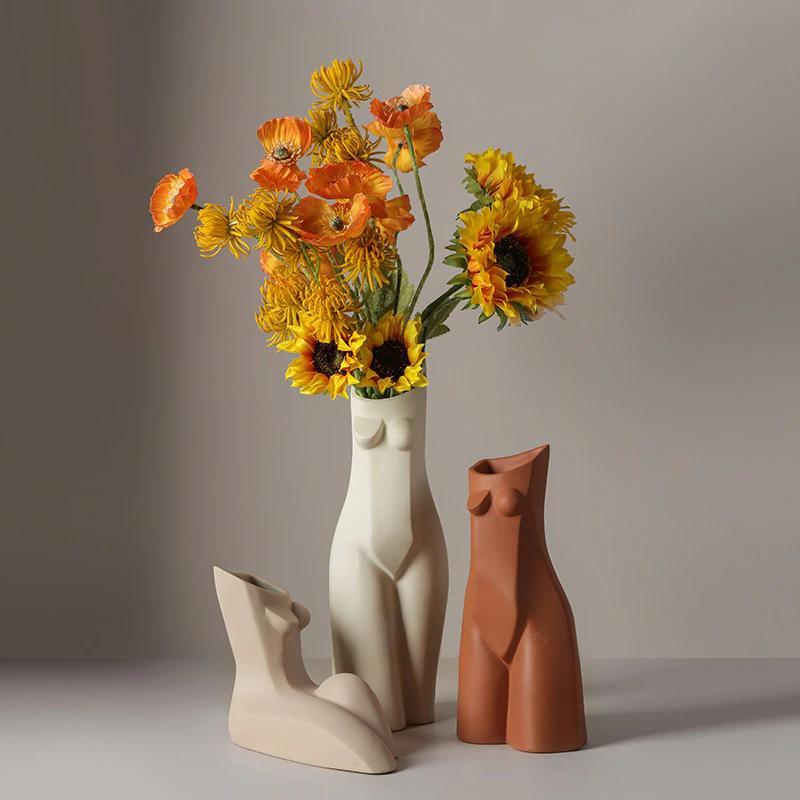 Modern Abstract Body Ceramic Vase - Ohøj Design
