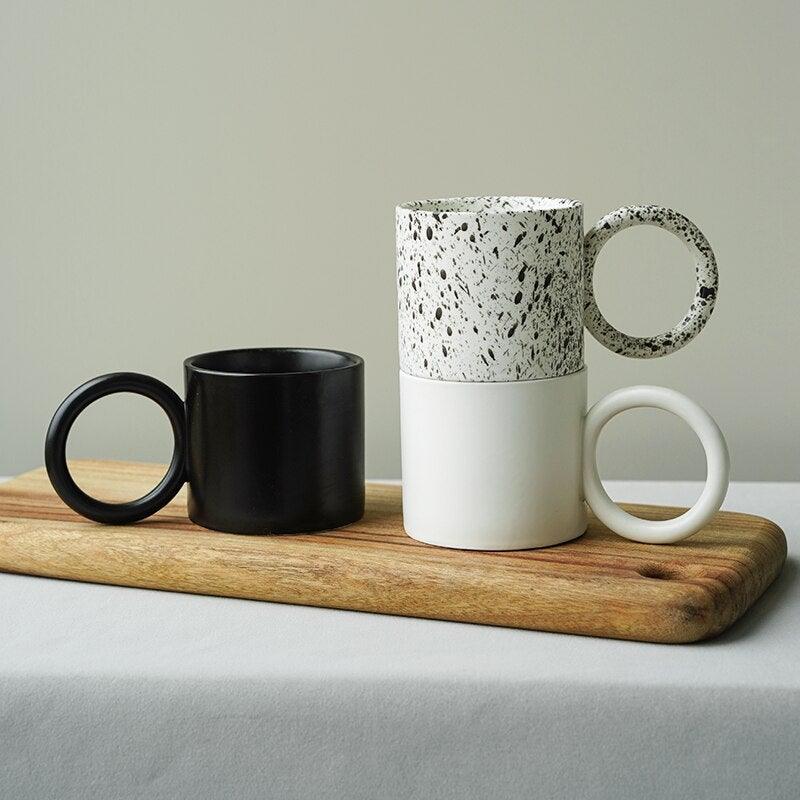 Nordic Big Round Handle Coffee Mug - Ohøj Design