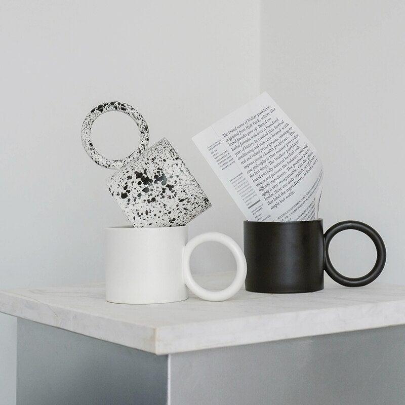 Nordic Big Round Handle Coffee Mug - Ohøj Design
