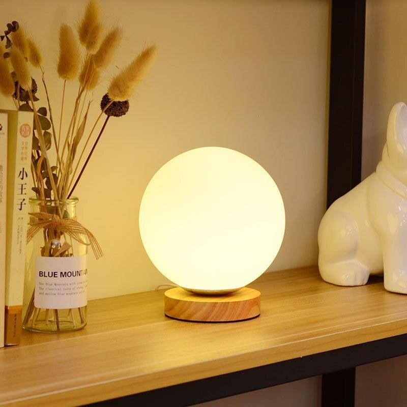 Nordic LED Bedside Table Lamp Ball Shaped - Ohøj Design