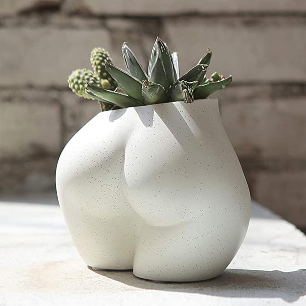 feminist plant pot Nordic Resin Plant Pot Female Body – Ohøj Design