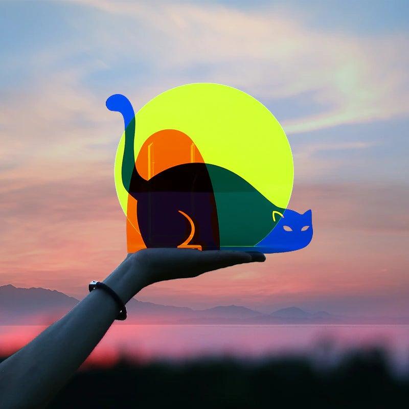 Nordic Sunset Cat Acrylic Vase - Ohøj Design