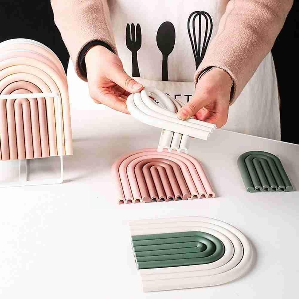 Rainbow Non-Slip Silicone Placemat - Ohøj Design