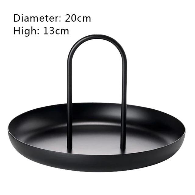 Stainless Steel Round Serving Tray With Handle 20*13cm - Ohøj Design